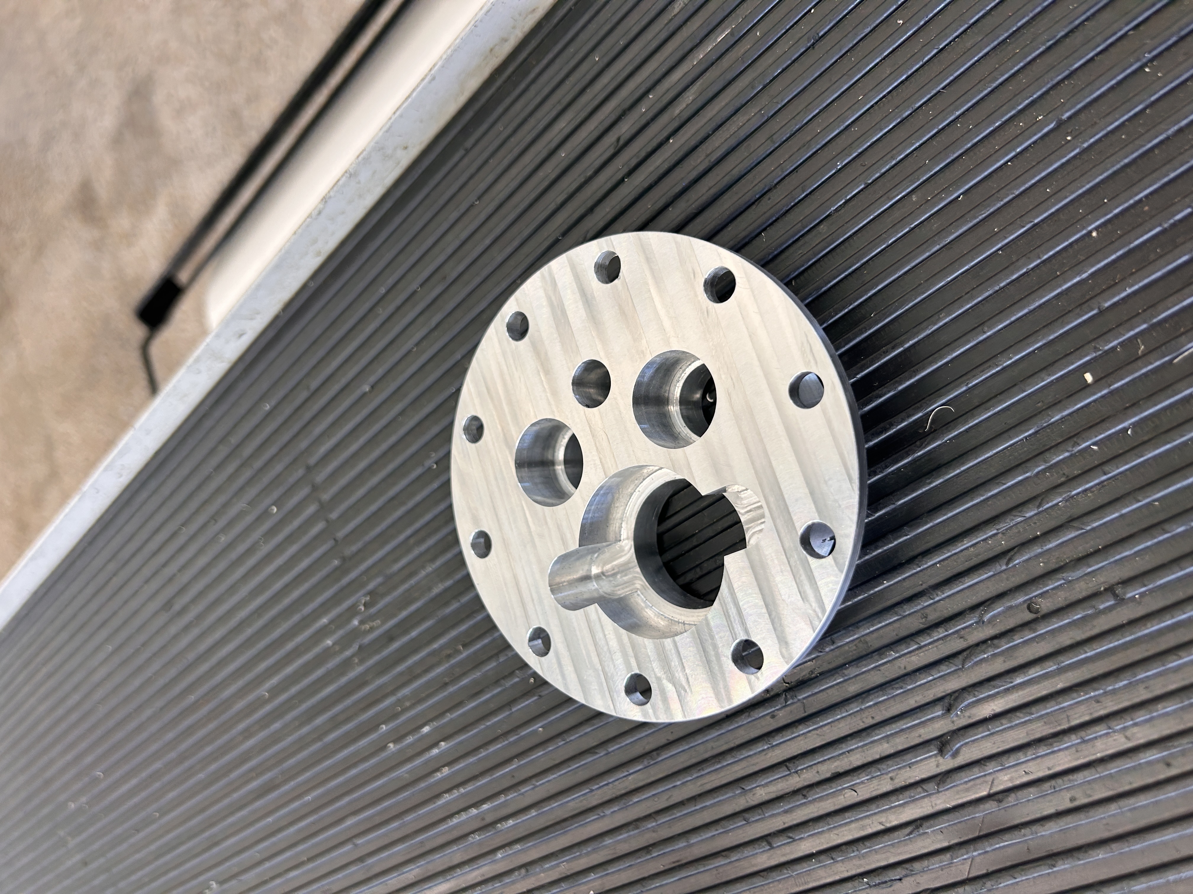 CNC milling in progress