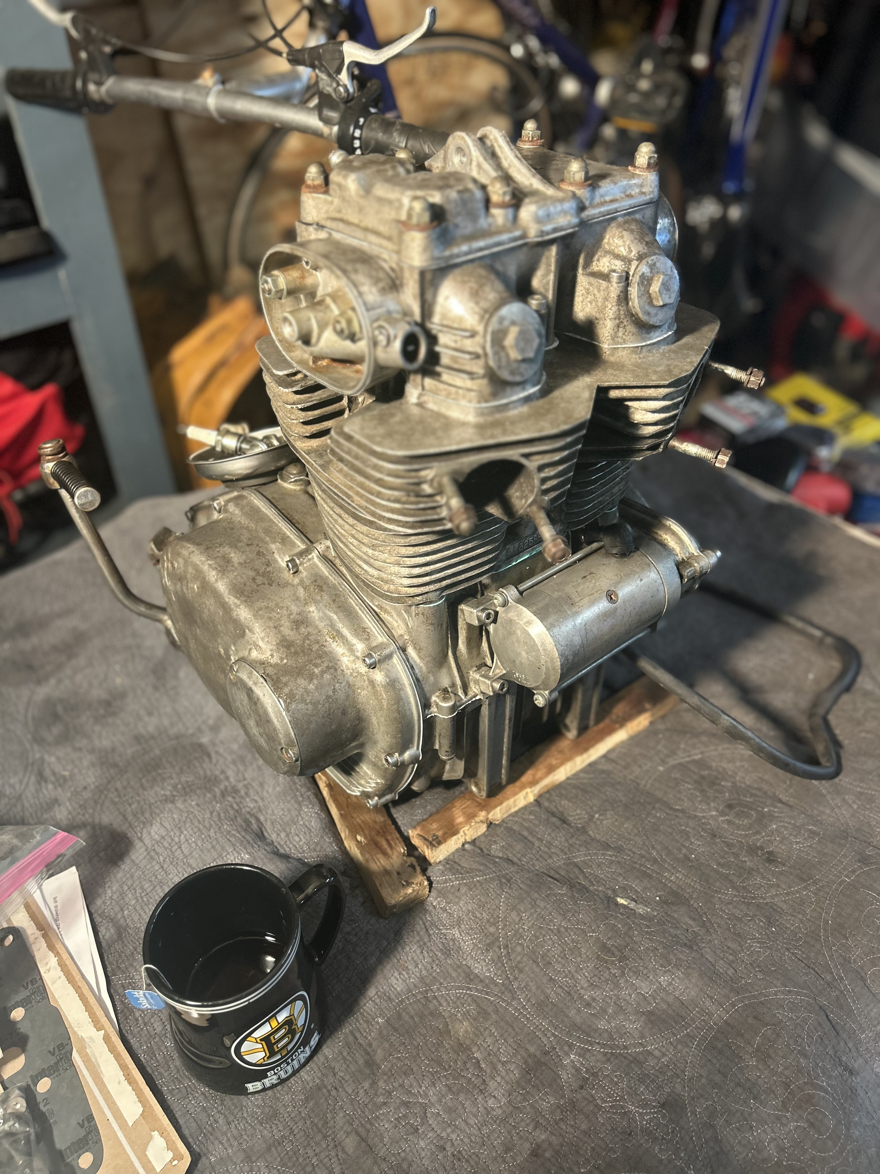 Restored motorcycle detail view